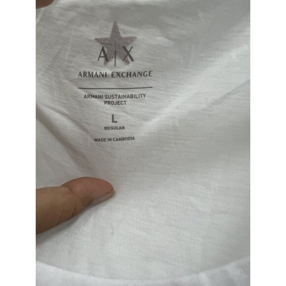 A|X ARMANI EXCHANGE Men's Pride Graphic Tank Top White Size Large - Picture 4 of 6